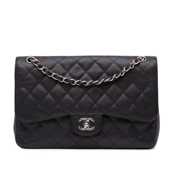 Pre-Loved Chanel Jumbo Classic Caviar Double Flap - Picture 1 of 12